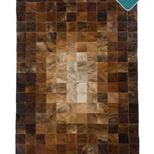 Patchwork Kuhfell Teppich natürlich 180x120 cm