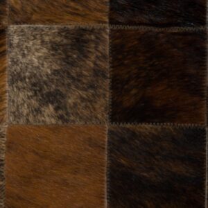 Patchwork Rinderfell Teppich natürlich hochwertig verarbeitet