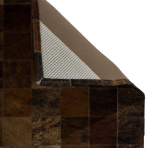 Kuhfell Patchwork natürlich 180x120 cm Rückseite Verarbeitung