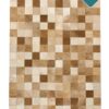 Patchwork Kuhfell Teppich natürlich 180x120 cm
