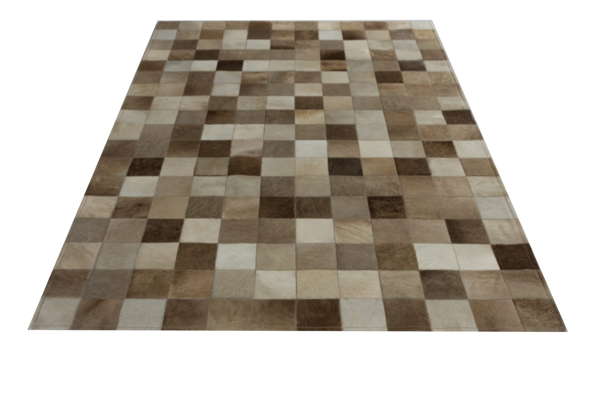 Designer Patchwork Rinderfell natürlich Detailansicht