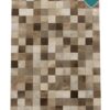 Patchwork Kuhfell Teppich natürlich 180x120 cm