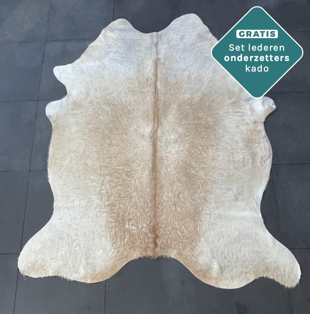 Echtes Kuhfell hellbraun 220x190 cm - Natürliches Rinderfell