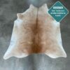 Echtes Kuhfell camel hellbraun 220x160 cm - Natürliches Rinderfell