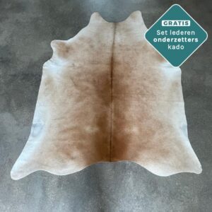 Echtes Kuhfell camel hellbraun 220x160 cm - Natürliches Rinderfell