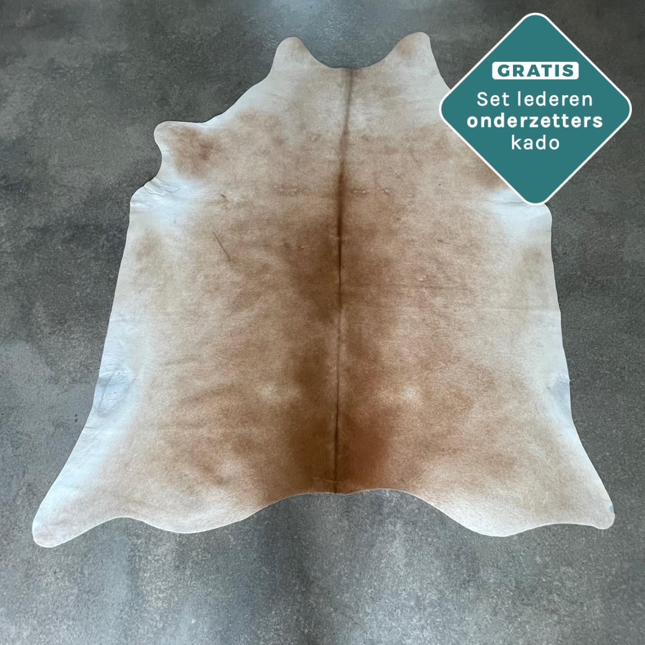 Echtes Kuhfell camel hellbraun 220x160 cm - Natürliches Rinderfell