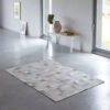 Patchwork Kuhfell Teppich grau 180x120 cm