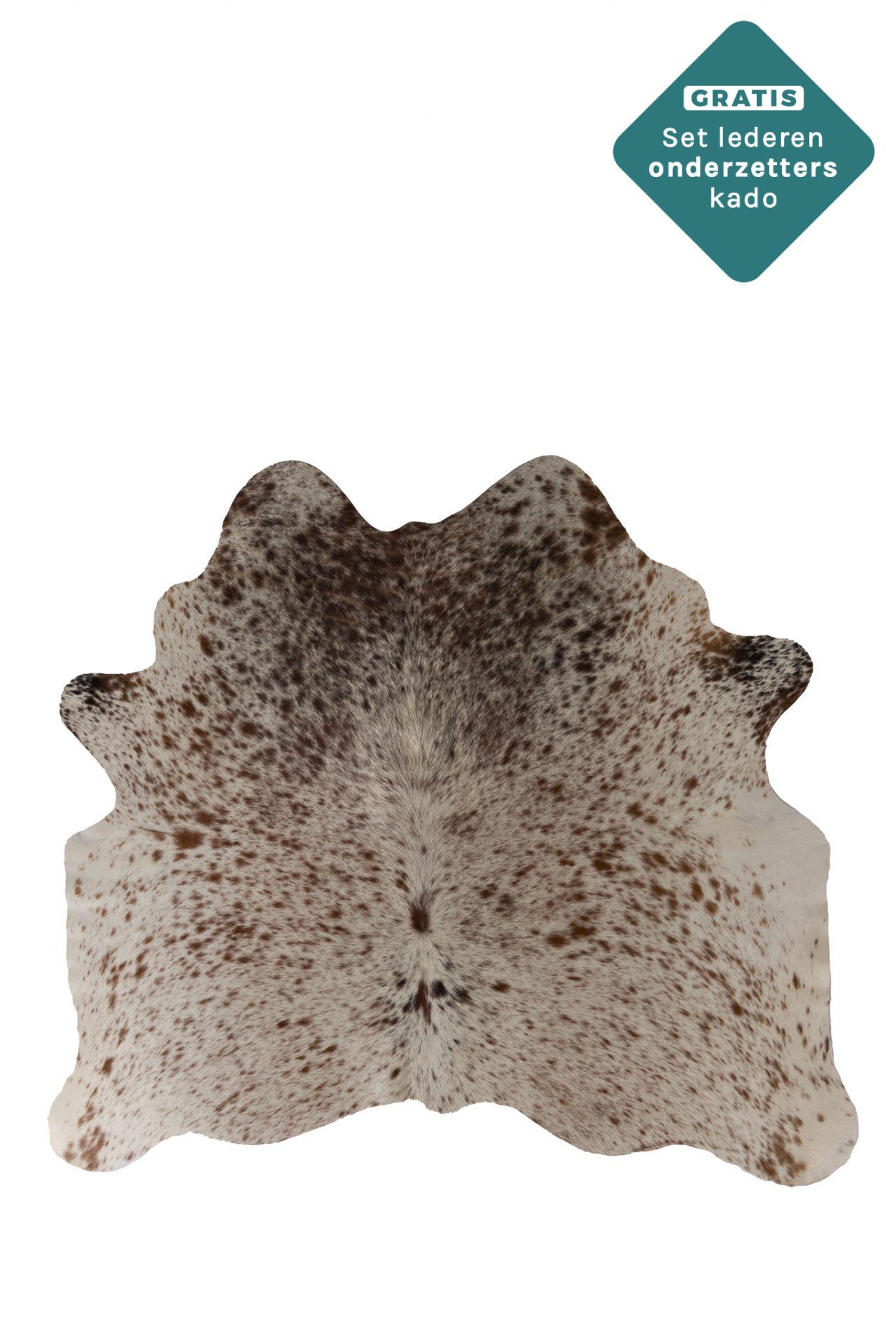 Echtes Kuhfell Salt and Pepper 150x165 cm Klein - Natürliches Rinderfell