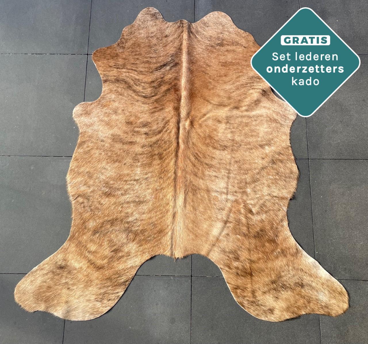 Echtes Kuhfell camel 170x150 cm Klein - Natürliches Rinderfell