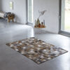 Patchwork Kuhfell Teppich exotisch licht 180x120 cm