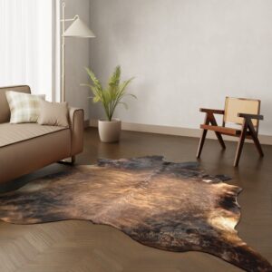 Echtes Kuhfell warmbraun 220x200 cm - Natürliches Rinderfell