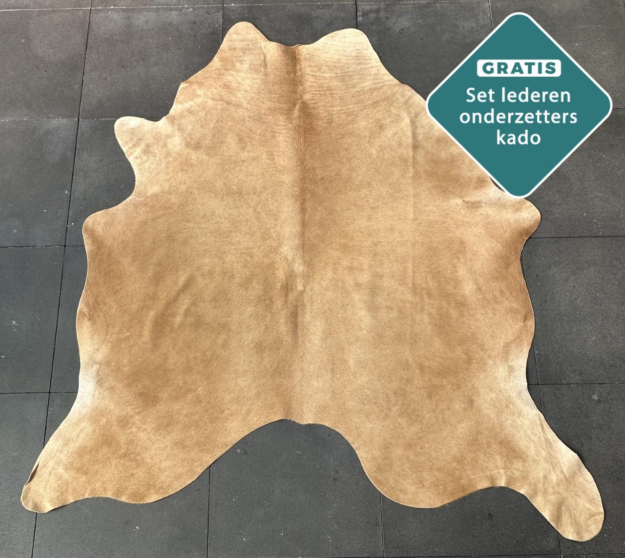 Kuhfell Teppich cognac Detailansicht natürliche Zeichnung