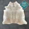 Echtes Kuhfell Champagner beige 220x200 cm - Natürliches Rinderfell