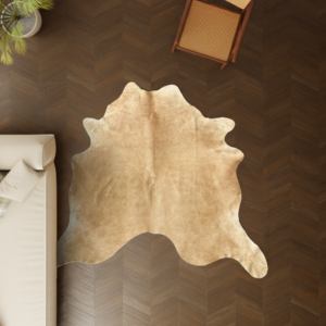 Kuhfell cognac 220x200 cm XL groß als Wohnzimmer Teppich