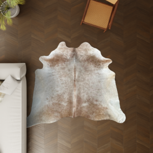 Kuhfell camel 220x210 cm Spezial als Wohnzimmer Teppich