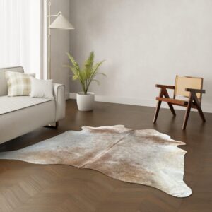 Echtes Kuhfell camel 220x210 cm Spezial - Natürliches Rinderfell