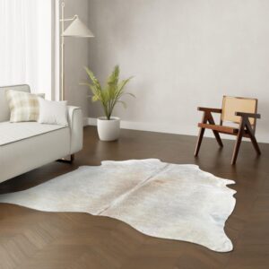 Echtes Kuhfell taupe grau 210x200 cm - Natürliches Rinderfell