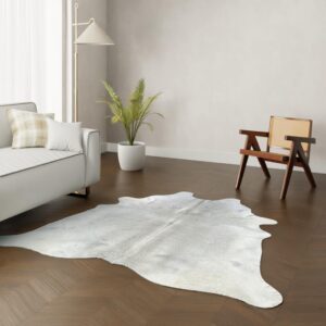 Echtes Kuhfell grau 210x190 cm - Natürliches Rinderfell