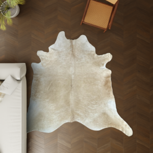 Kuhfell sandfarben beige 240x220 cm XL Extra groß als Wohnzimmer Teppich