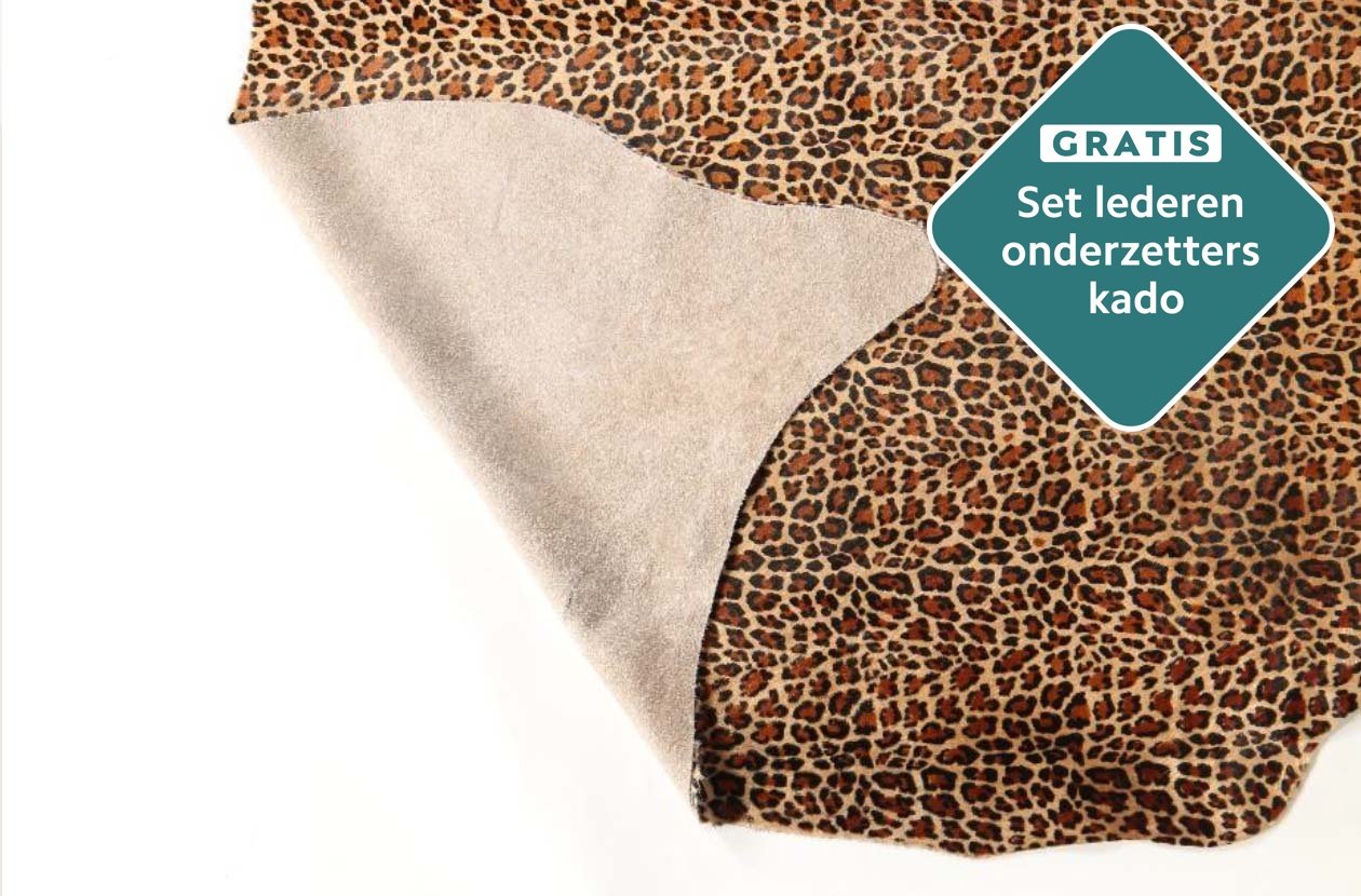 Kalbsfell Leopardenmuster Nahaufnahme Muster und Textur