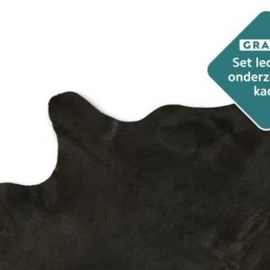 Kuhfell anthrazit 200x180 cm als Wohnzimmer Dekoration