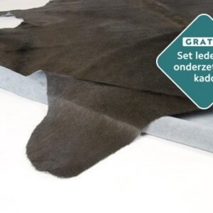 Rinderfell Teppich anthrazit natürliche Form