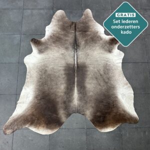 Kuhfell Teppich grau braun Detailansicht natürliche Zeichnung