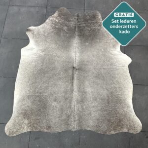 Kuhfell Teppich grau Detailansicht natürliche Zeichnung