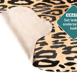 Bedrucktes Rinderfell Jaguardruck Muster Nahaufnahme