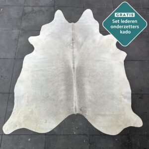 Kuhfell Teppich grau creme Detailansicht natürliche Zeichnung