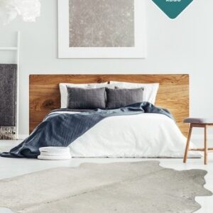 Echtes Rinderfell gefärbt silber Nahaufnahme Textur