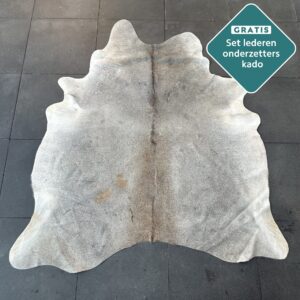 Kuhfell Teppich grau Detailansicht natürliche Zeichnung