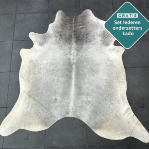 Kuhfell Teppich dunkelgrau Detailansicht natürliche Zeichnung