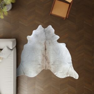 Kuhfell grau 230x210 cm als Wohnzimmer Teppich