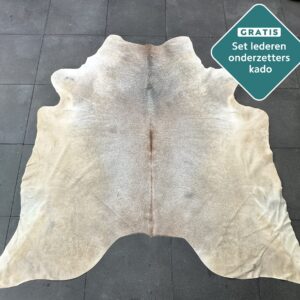 Kuhfell Teppich taupe grau Detailansicht natürliche Zeichnung