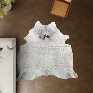 Kuhfell Salt and Pepper 230x190 cm als Wohnzimmer Teppich