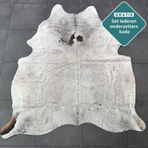 Kuhfell Teppich Salt and Pepper Detailansicht natürliche Zeichnung