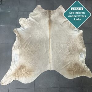 Kuhfell Teppich Champagner Detailansicht natürliche Zeichnung