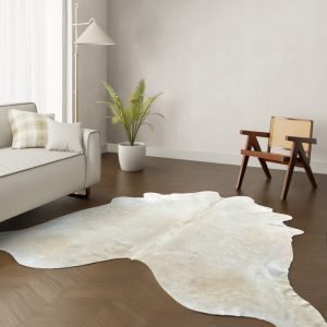 Echtes Kuhfell camel 260x240 cm Riesig - Natürliches Rinderfell