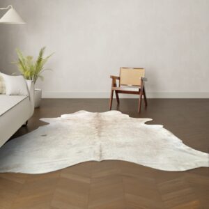 Natürliches Rinderfell camel 270x220 cm Nahaufnahme Fell-Muster