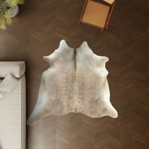 Kuhfell camel 200x190 cm Klein als Wohnzimmer Teppich