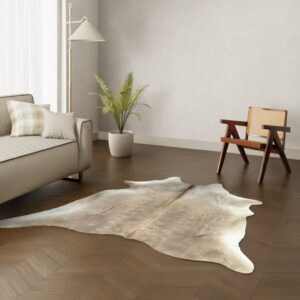 Echtes Kuhfell camel 200x190 cm Klein - Natürliches Rinderfell