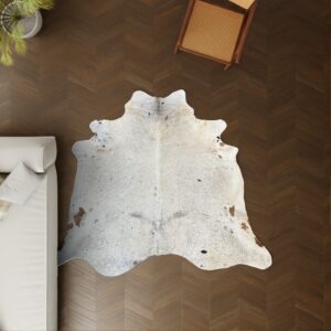 Kuhfell Salt and Pepper 220x210 cm als Wohnzimmer Teppich