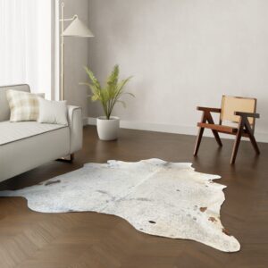 Echtes Kuhfell Salt and Pepper 220x210 cm - Natürliches Rinderfell