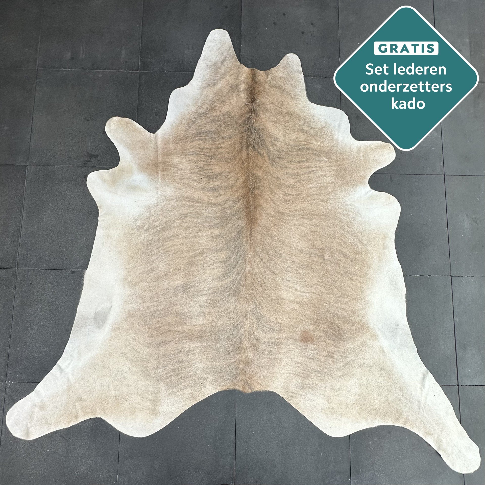 Kuhfell Teppich camel Detailansicht natürliche Zeichnung