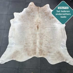 Kuhfell Teppich camel grau Detailansicht natürliche Zeichnung