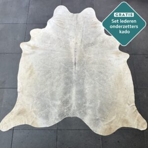 Kuhfell Teppich grau creme Detailansicht natürliche Zeichnung