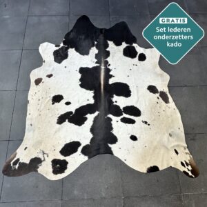 Kuhfell Teppich braun gefleckt Detailansicht natürliche Zeichnung