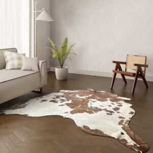 Echtes Kuhfell weiss gefleckt 250x220 cm Riesig - Natürliches Rinderfell