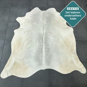 Kuhfell Teppich creme grau Detailansicht natürliche Zeichnung